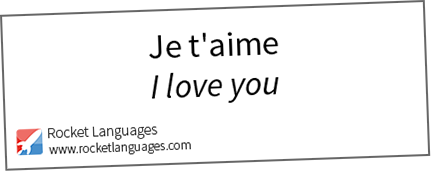 I love you in French - Rocket Languages