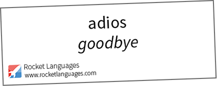 Goodbye in Spanish